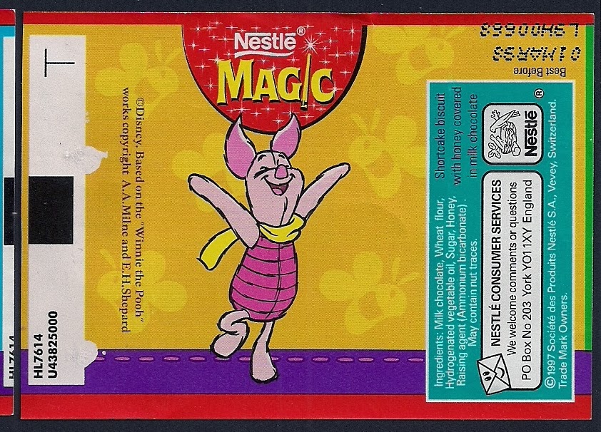 Nestlé Chocolate Wrappers!: Magic (Winnie the Pooh)