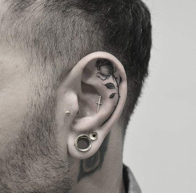 Tatuagens para as orelhas Tatuagens para as orelhas