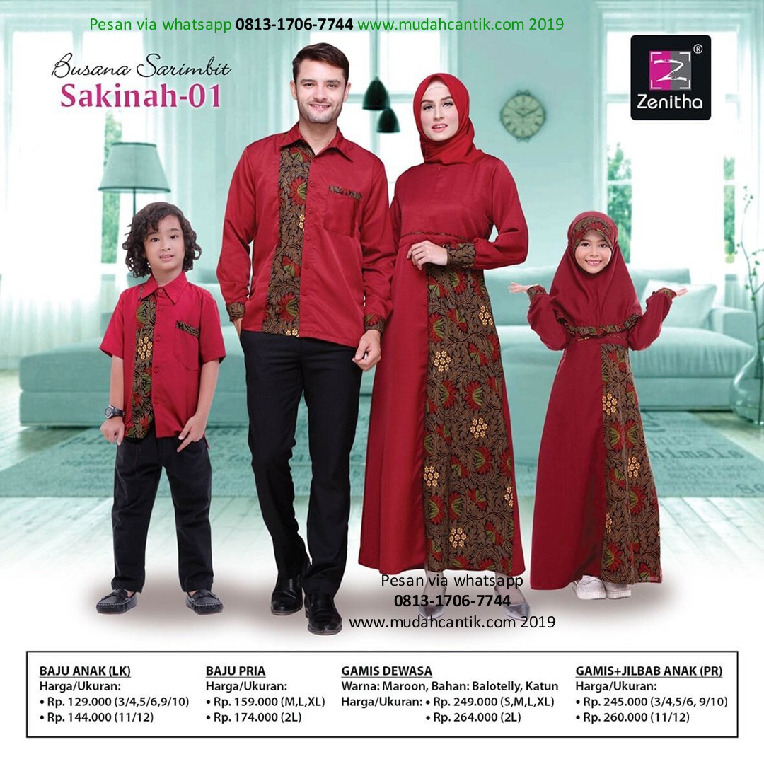 Baju Couple Muslim Bertiga Family Ayyas Family Couple Membeli Jualan