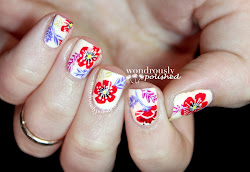 nail floral april flowers painting challenge paint