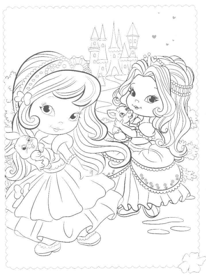 Dibujo para colorear de princesas