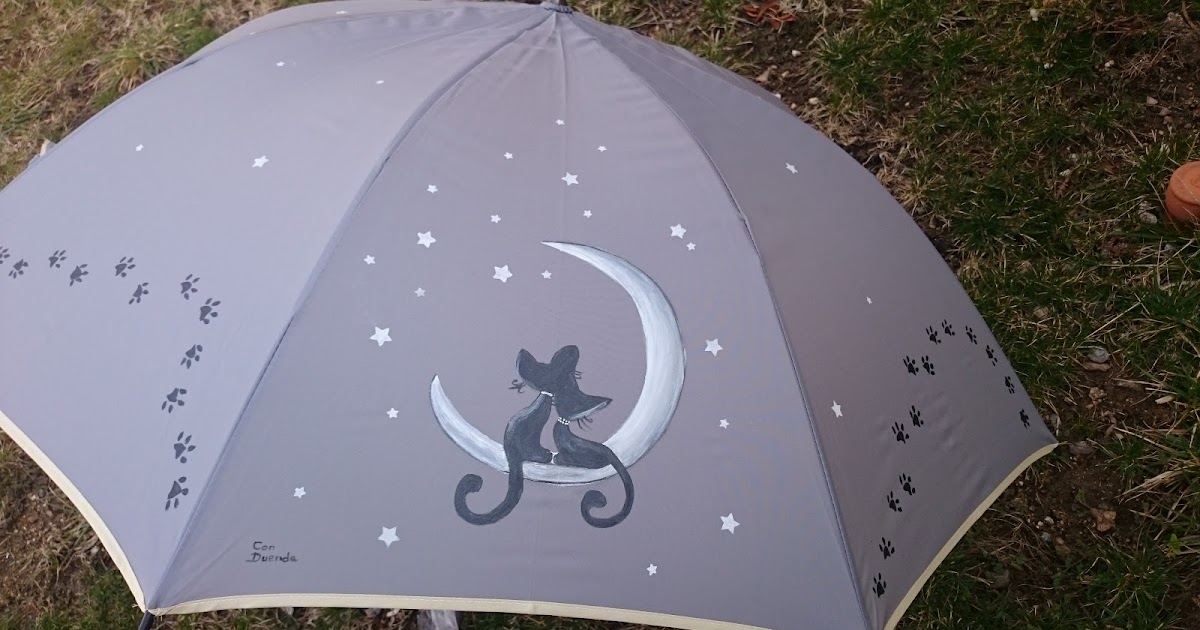 Duende del Lago: Paraguas pintados mano