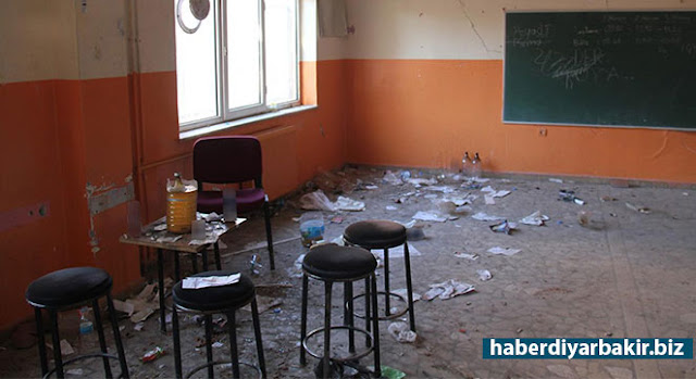 Diyarbakır Nazime Tatlıcı İlkokulu, uyuşturucu bağımlılarının mekânı haline geldi DİYARBAKIR-Diyarbakır’ın merkez Kayapınar ilçesinde bulunan Nazime Tatlıcı İlkokulu, duvarlarında oluşan çatlaklar nedeniyle bir süre önce boşaltılmıştı.