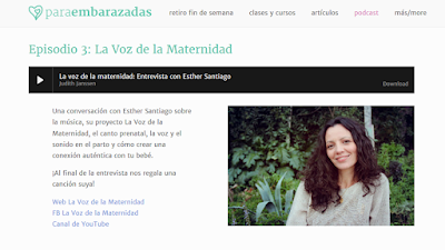 Comunicación Prenatal, Canto Prenatal y Voz en el Parto. Una entrevista para la web paraembarazadas.es