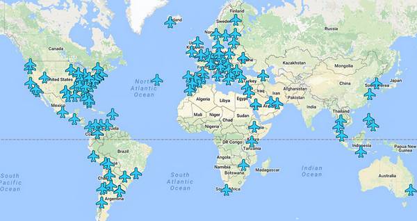Wi-Fi Passwords Of Airports Around The World In A Single Map