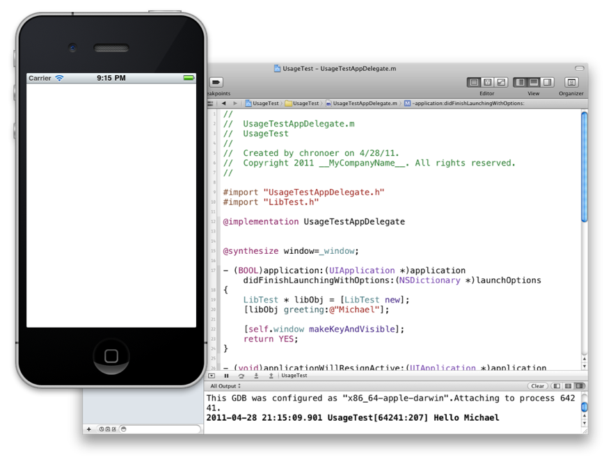 Developer's Note: Build Static Library in Xcode 4