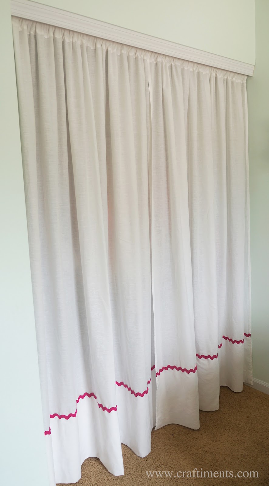 Replace closet doors with curtains sewn from bed sheets.