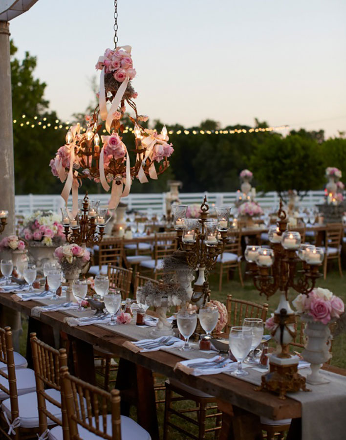 Romantic farmhouse style interior design by Annie Brahler Smith - found on Hello Lovely Studio