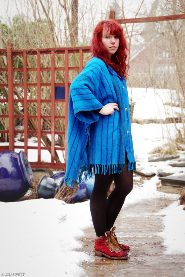 aliciasivert, alicia sivertsson, diy, do it yourself, pyssel, sy, sömnad, sew, poncho, blanket, filt, yllefilt