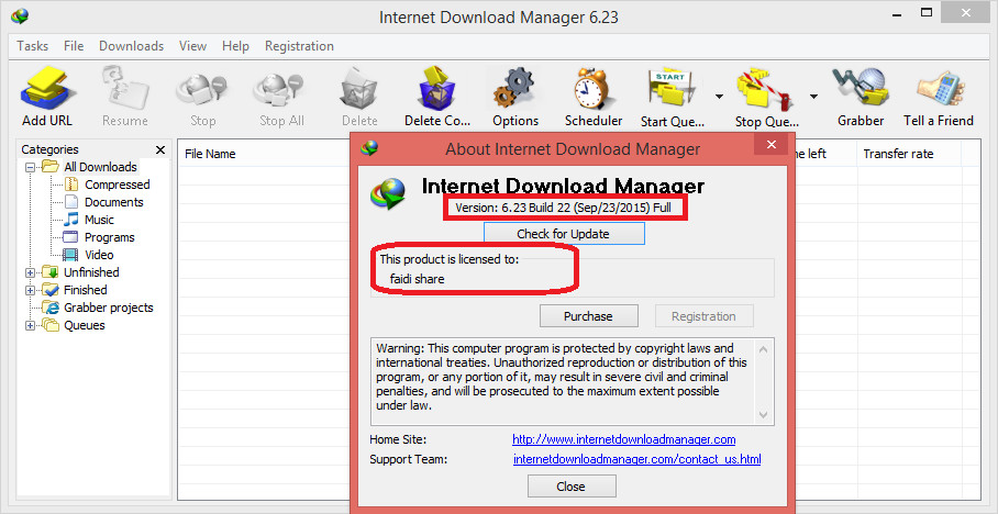 Download manager расширение. Регистрационный код для Internet-download-Manager-6.23-build-20-Final.