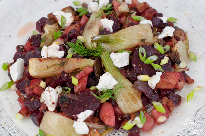 Fenchelsalat mit roter Bete Fenchelsalat mit roter Bete