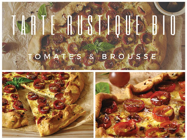 Tarte rustique bio à la brousse de brebis et aux tomates cerises - le carnet sur l'étagère Tarte rustique bio à la brousse de brebis et aux tomates cerises - le carnet sur l'étagère