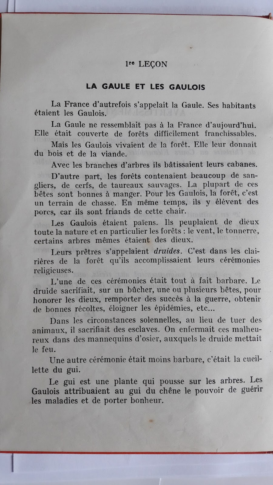 Territoires QH 13. « Nos ancêtres les Gaulois » (Nathan, CE, 1946)