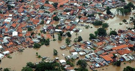 Cara Mengatasi Banjir Kilat  Sebab, bagian bawah kincir yang dibangun