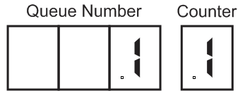 7. Press the Next button on the counter 2, the queue number increases ...