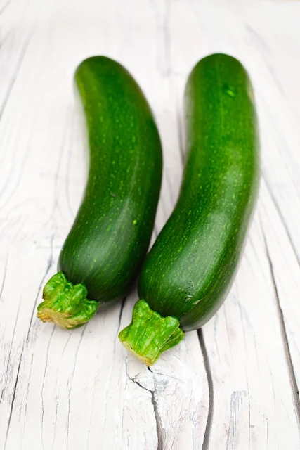 two courgettes