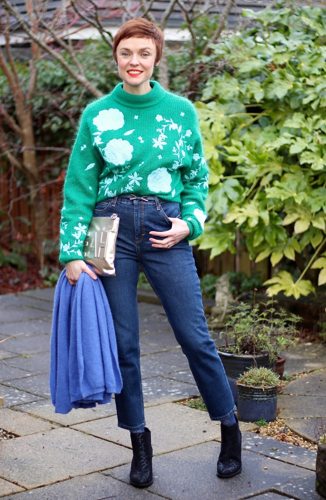 Blogger's favourite H&M Embroidered Jumper & Topshop Orson Jeans | Fake Fabulous