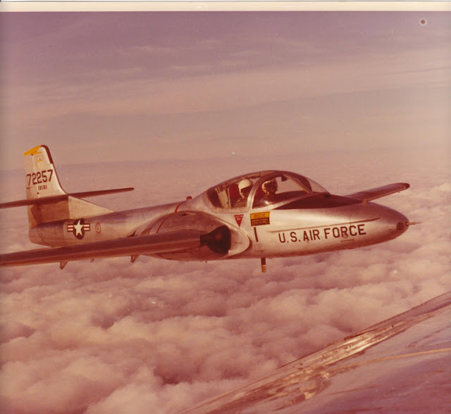 Laughlin Air Force Base T37 over Laughlin AFB IFR