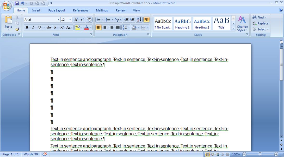 dave-s-tech-docs-creating-a-simple-flowchart-in-microsoft-word