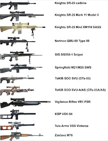 Common Modern Sniper Rifles