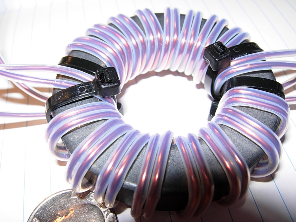 W7YV Ham Radio RF Baluns and 20M Vertical Antenna Photos