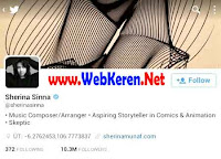 @Sherinasinna, Akun Twitter artis penyanyi Indonesia dengan followers terbanyak 