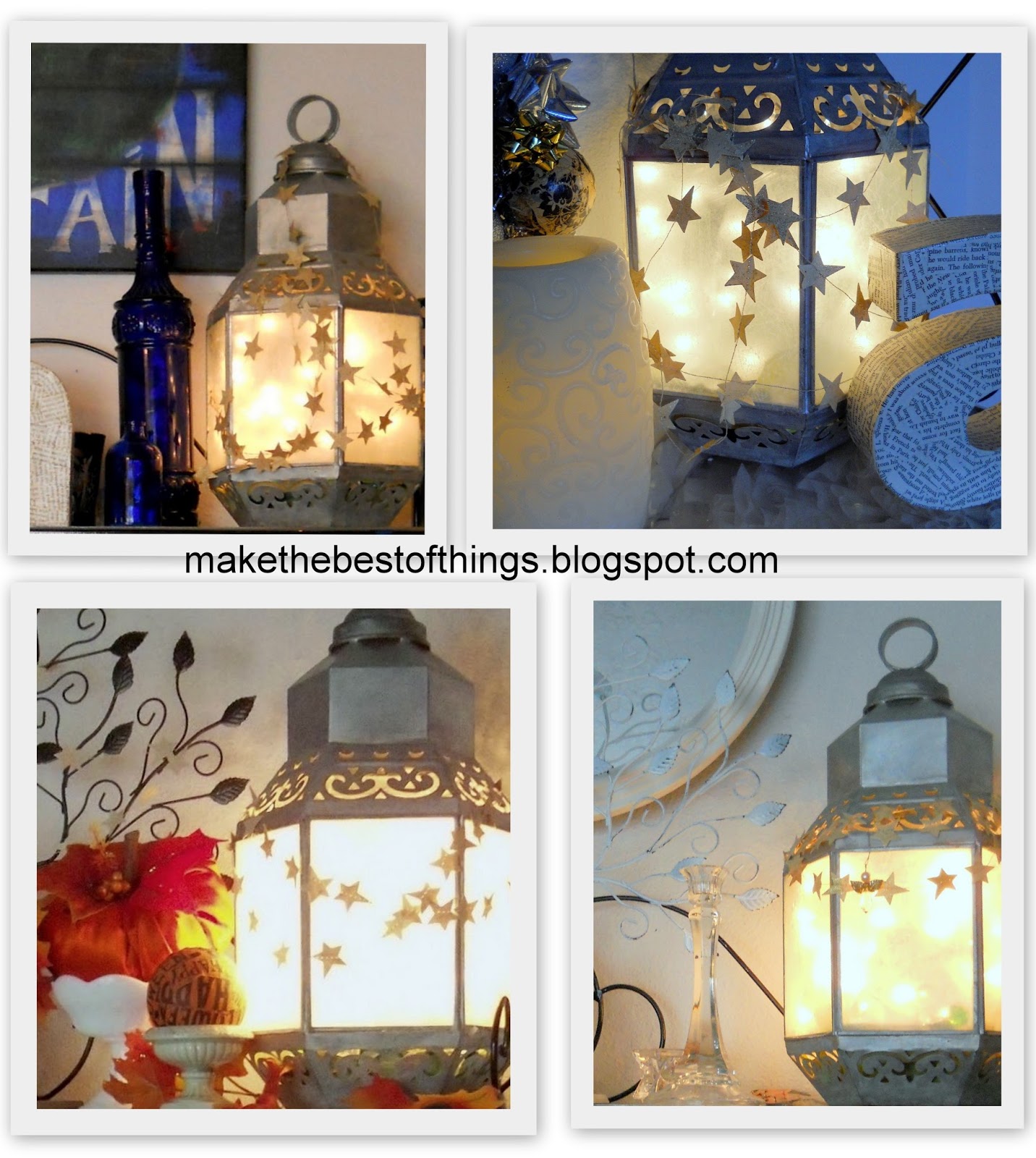 Make The Best of Things DIY Wax Paper Twinkle Lantern