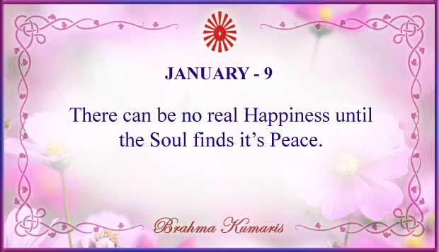 January 9 Thought For The Day January 9