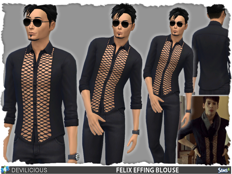 Sims 4 CC's - The Best: Shirts for Men by Devilicious