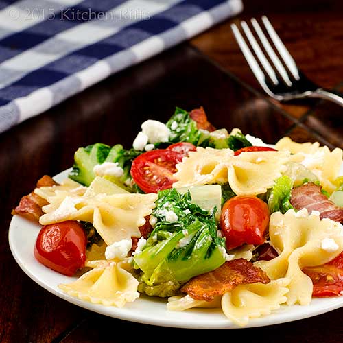 BLT Pasta with Goat Cheese
