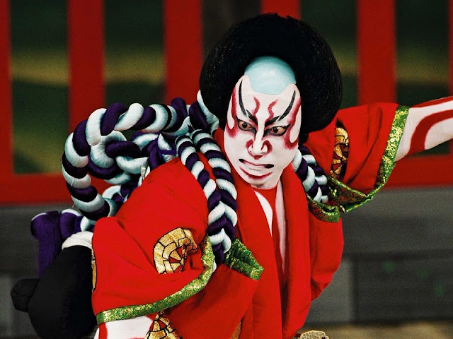 The makeup of kabuki