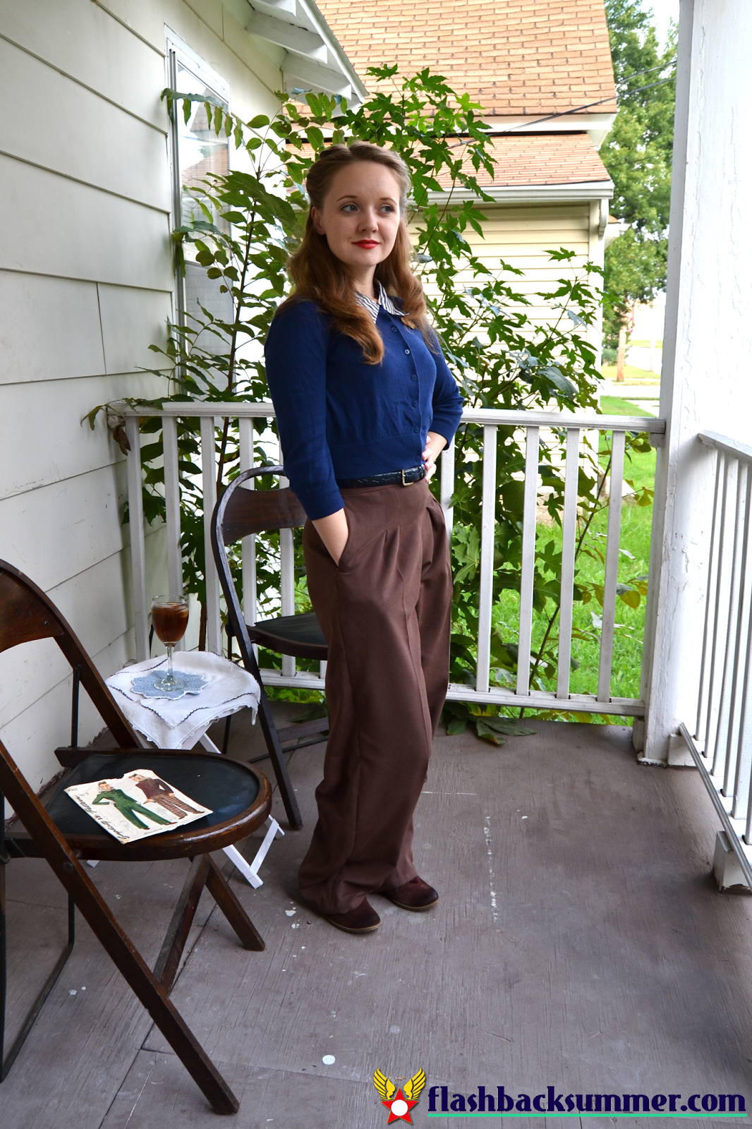 Flashback Summer: 1940s Trouser Pants Pattern, Simplicity 4362