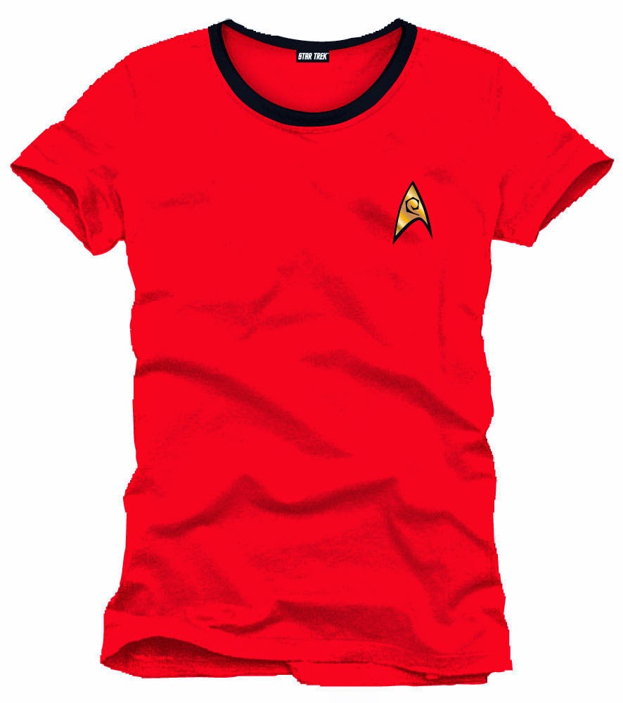 Camiseta Uniforme Star Trek Roja