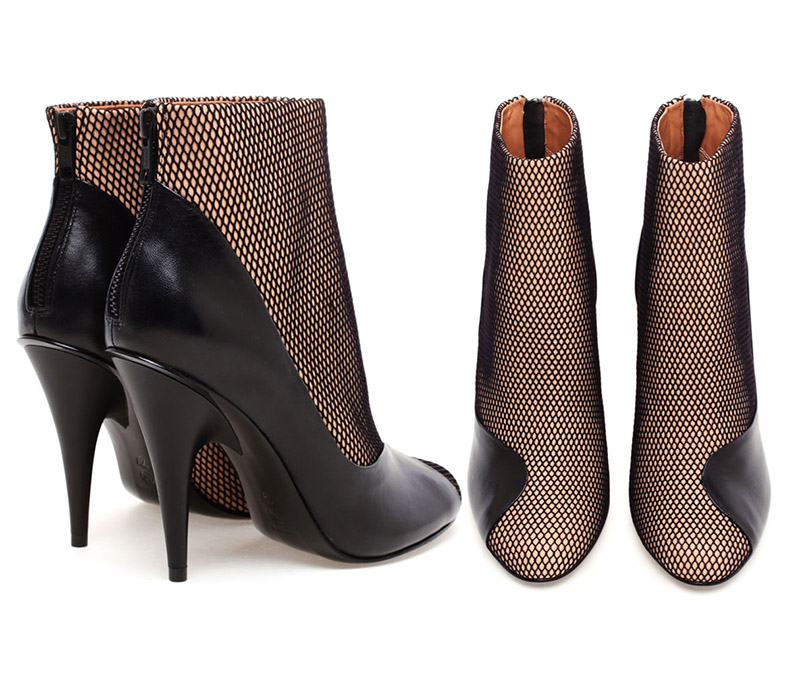 Francis Mesh and Leather Ankle Boot