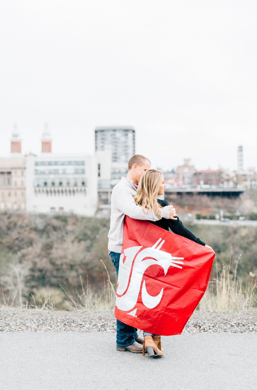 Dreamy Fall Engagement Session in Downtown Spokane by Something Minted Photography