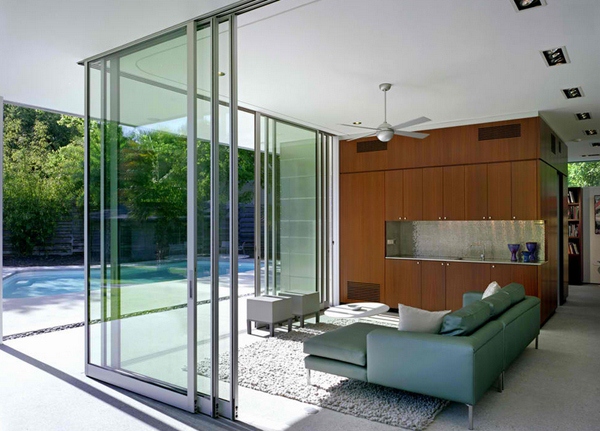 Desain Pintu Kaca Geser Rumah Modern