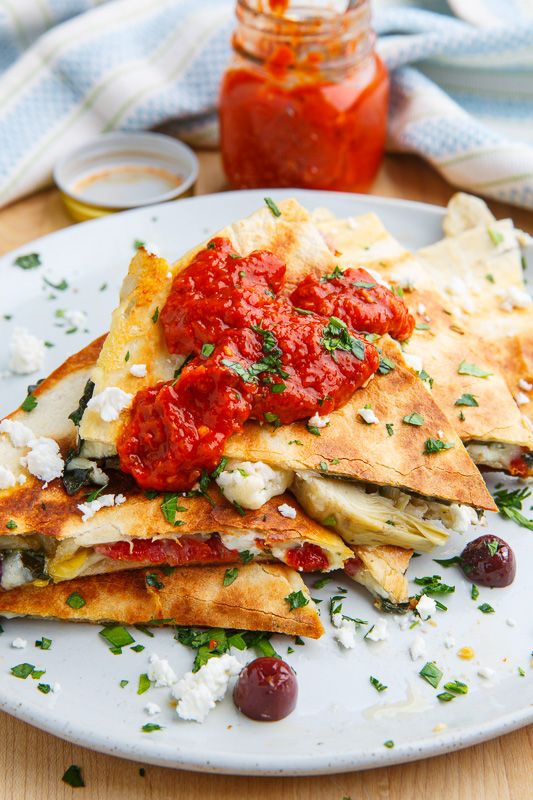 Mediterranean Quesadillas Mediterranean Quesadillas