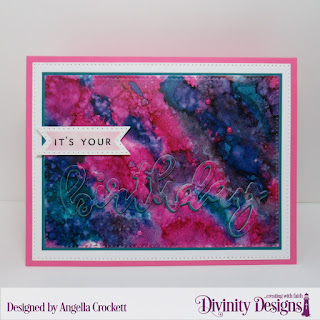 Divinity Designs Stamp/Die Duos: Birthday, Custom Dies: Sentiment Tag, Pierced Rectangles 
