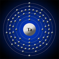 Tantal atomu elektron kabuk modeli