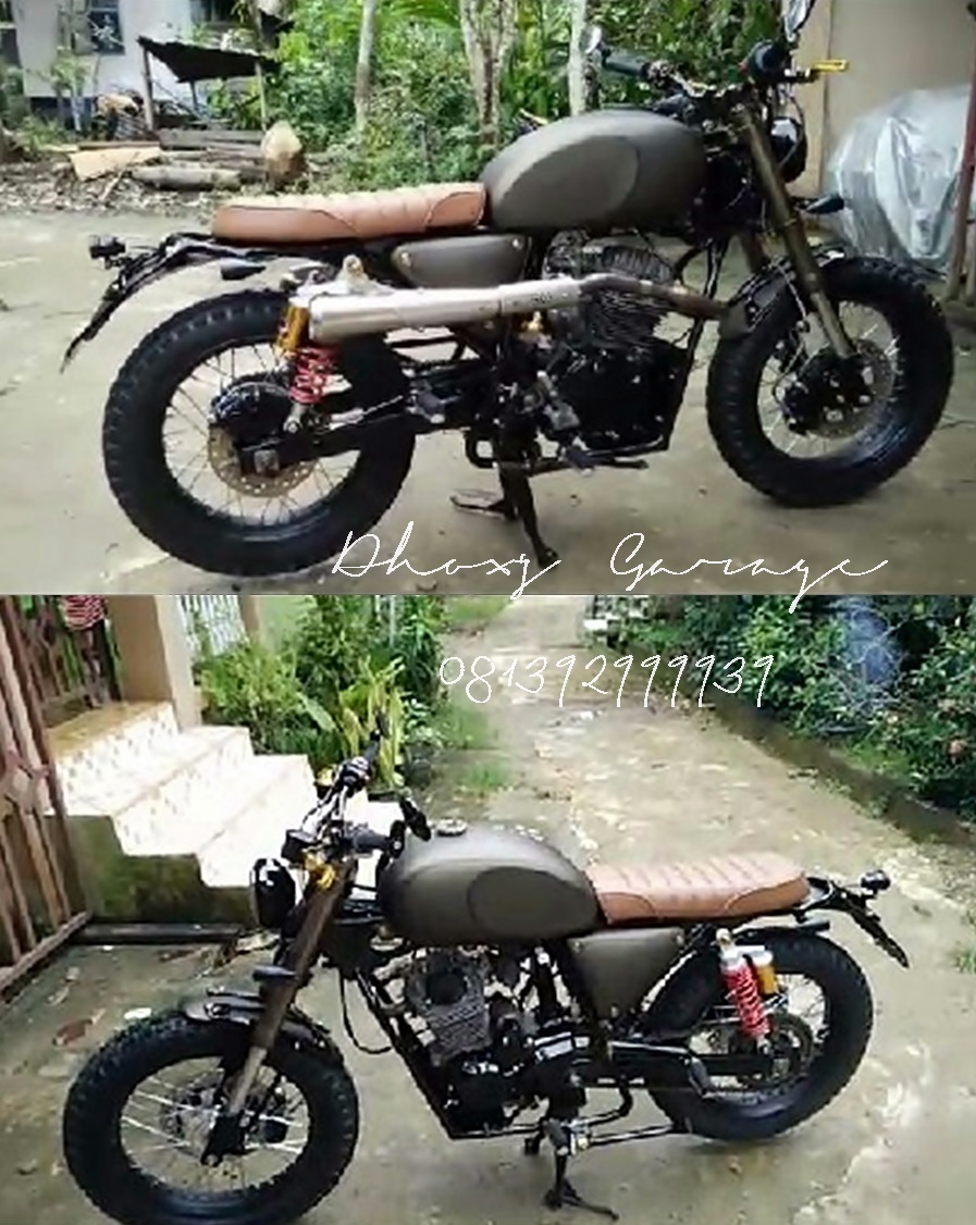 Tangki Knalpot Kustom Honda Tiger Modifikasi  Japstyle 