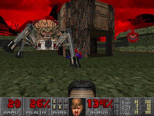 Doom rodando dentro do Doom. É sério! Doom 1993