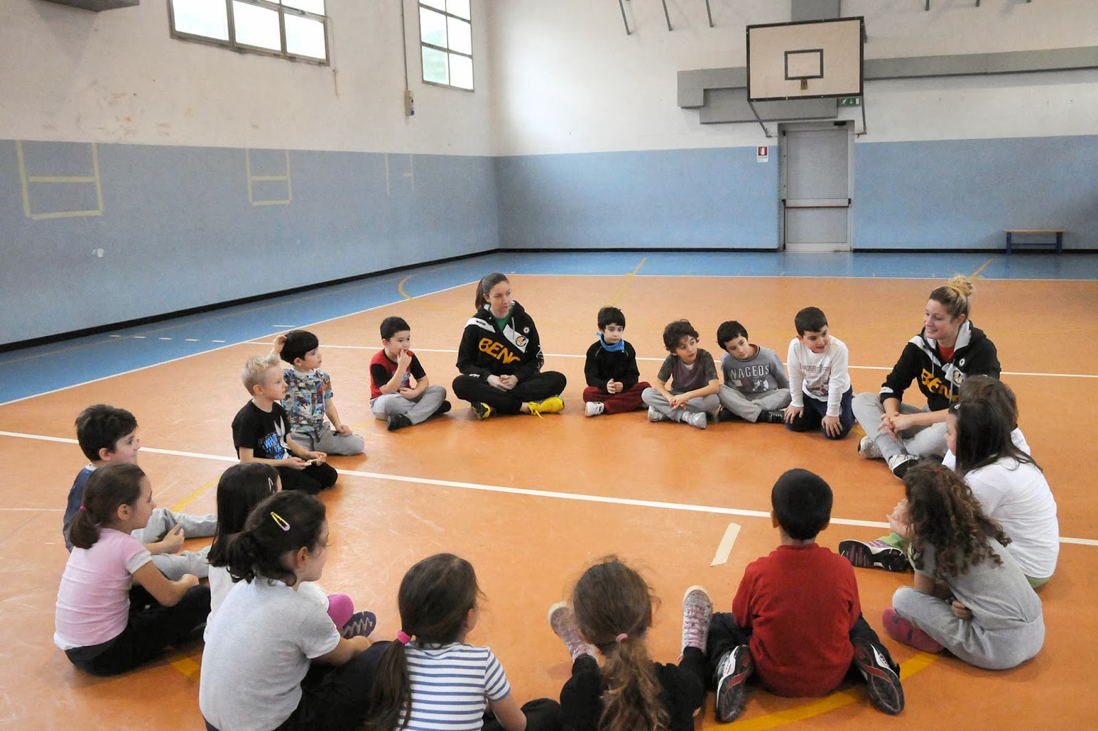 VISTO DAL basso VOLLEY Beng, le insegnanti del volley