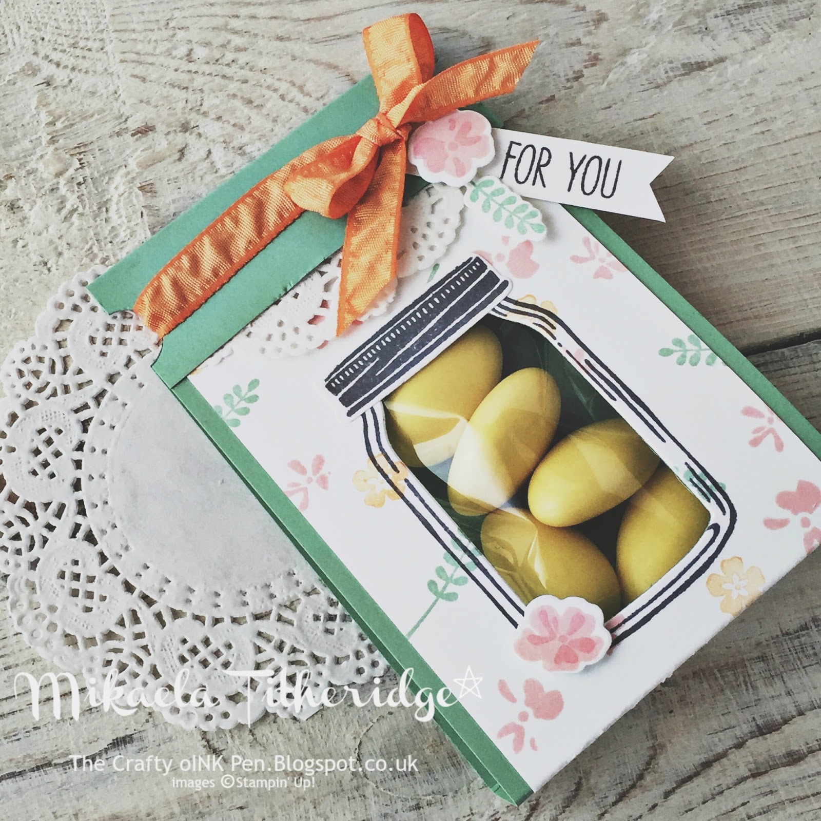 The Crafty oINK Pen Thanks for a Jar of Love using Stampin' Up! products