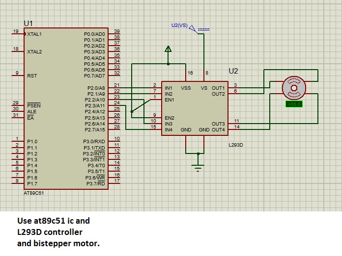 Stepper motor using at89c51 microcontroller