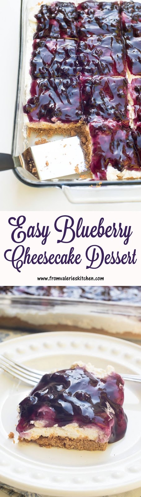 Easy Blueberry Cheesecake Dessert Recipe - Girls Dishes