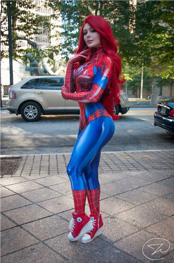 STRUCK FIRST Jenna Lynn Meowri as MJ Spider Man!