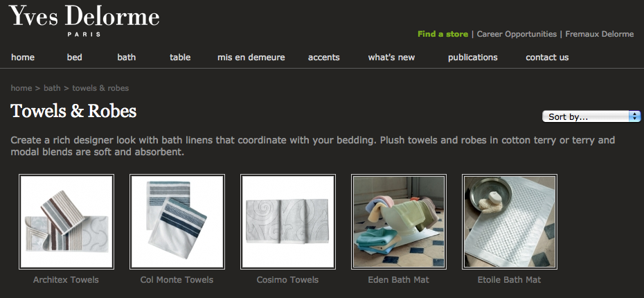 Towels Online Yves Delorme Towels Online Yves Delorme