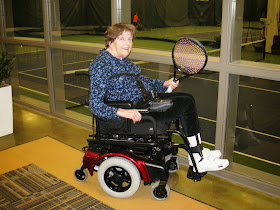 Wheelchair tennis with Madeline Smith anyone?