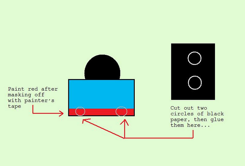 Sarah's Never-Ending Projects: Thomas the Train Costume...Again, from
