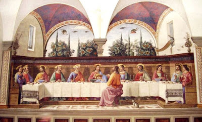La Última Cena de Jesús Pintura de La Última Cena de Jesús por Domenico Ghirlandaio